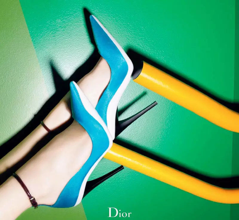 Localização de sapatos: as bombas coloridas Cruise 2014 da Dior