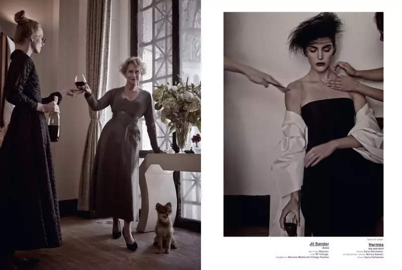 Hilary Rhoda és Lauren Hutton a Mariano Vivanco Muse-jéhez készült Americana