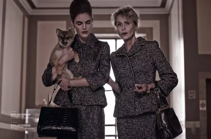 Hilary Rhoda & Lauren Hutton Ari Americana kuri Muse by Mariano Vivanco