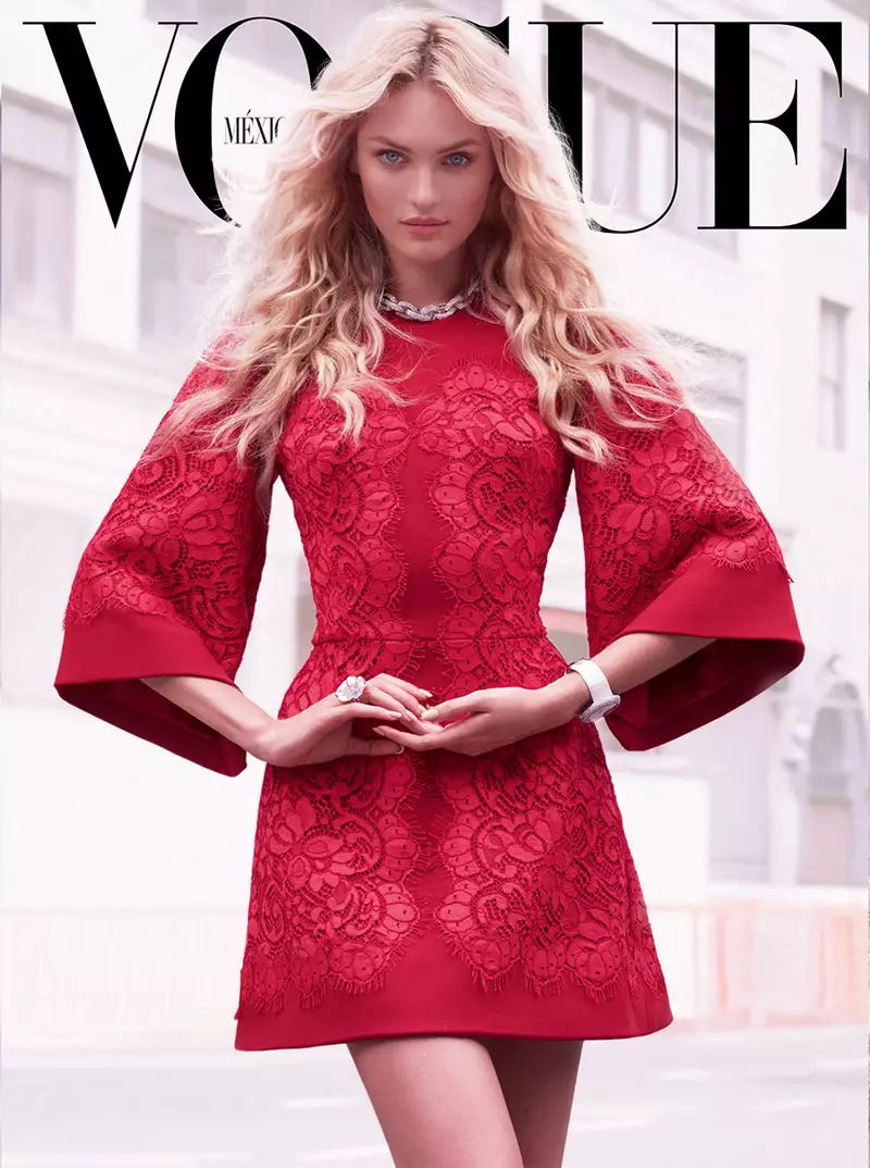 坎迪斯·斯瓦内普尔 (Candice Swanepoel) 为马里亚诺·维万科 (Mariano Vivanco) 拍摄的《Vogue》墨西哥版大片惊艳