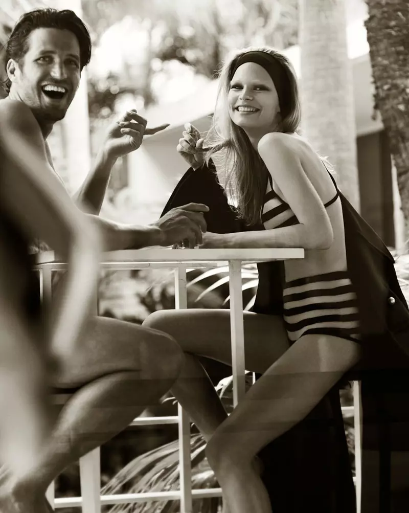 Mariano Vivanco ၏ Vogue Brazil အတွက် Anna Ewers Channels 60s Bombshell