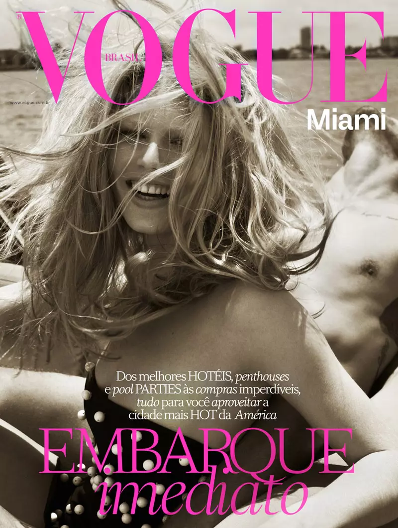 Anna Ewers Channels 60-ųjų bomba, skirta „Vogue Brazil“, sukurta Mariano Vivanco