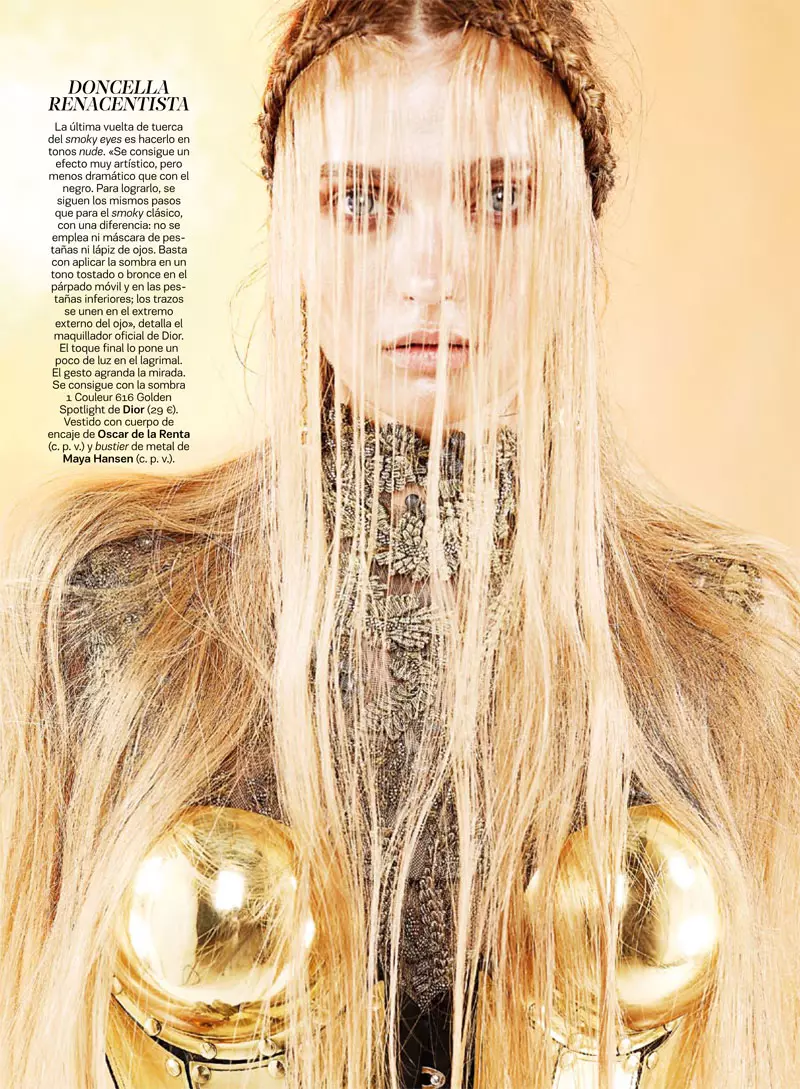 Satoshi Saikusa Capture Medieval Fantasy avec Ella Kandyba et Nadine Ponce pour S Moda Septembre 2012