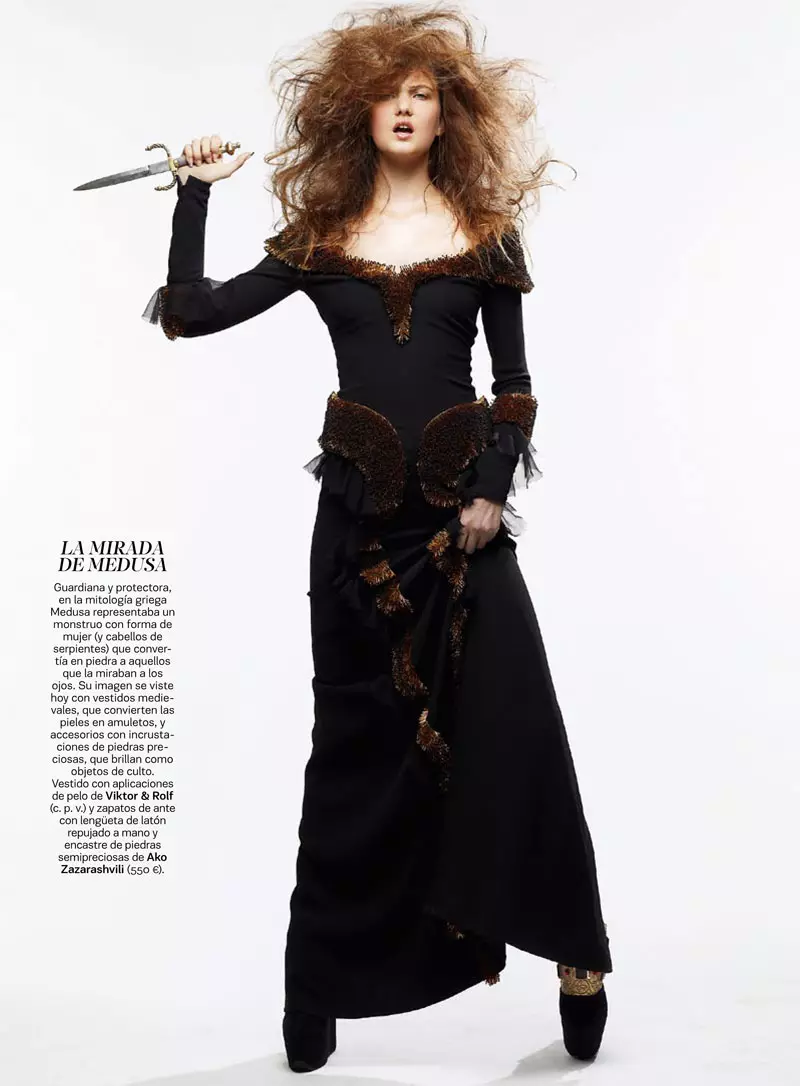 Satoshi Saikusa captura la fantasia medieval amb Ella Kandyba i Nadine Ponce per a S Moda setembre de 2012