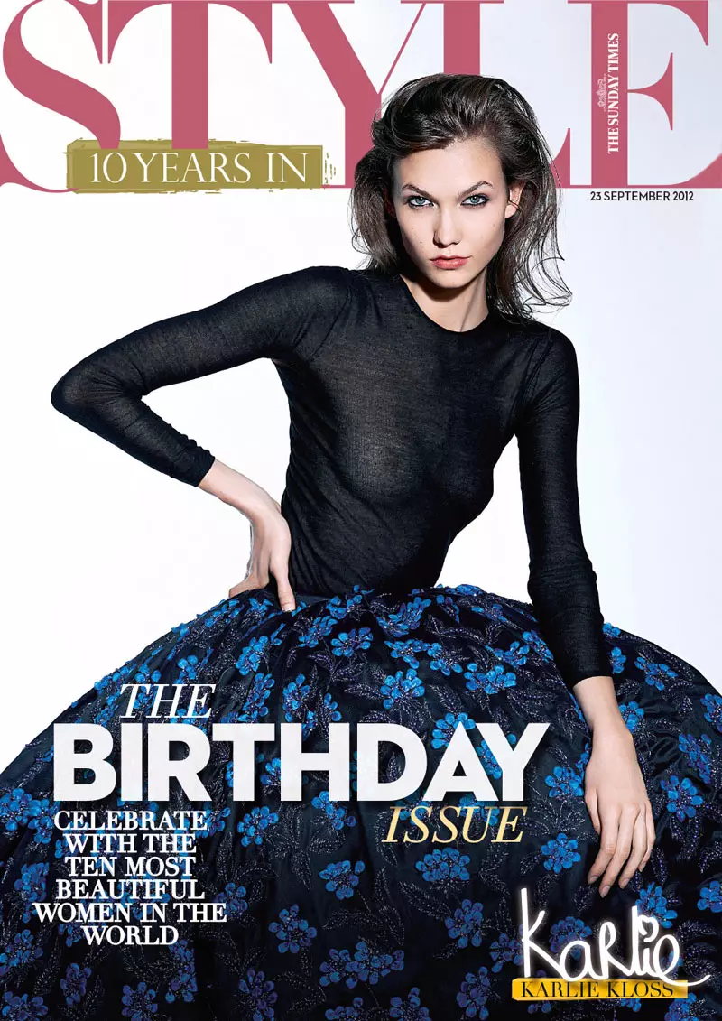 Karlie Kloss Stars muri The Sunday Times Style Nzeri 2012 na Eric Guillemain