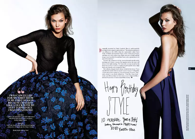 Karlie Kloss joacă în stilul Sunday Times septembrie 2012 de Eric Guillemain