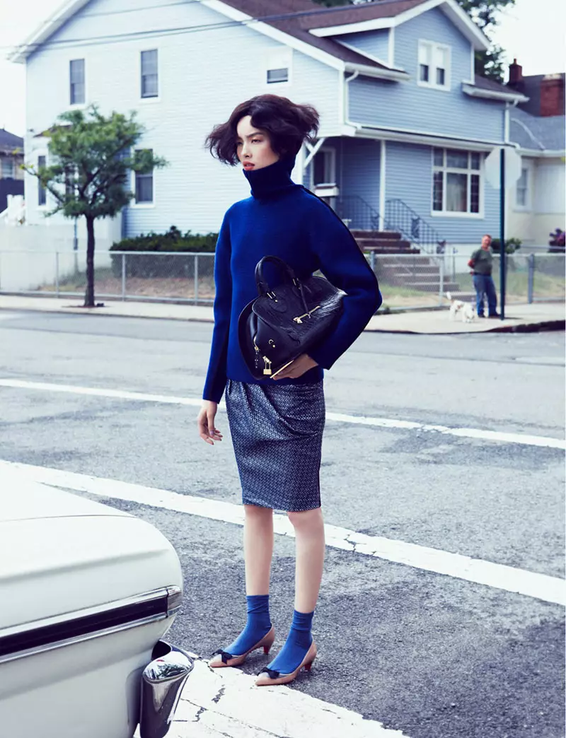 Fei Fei Sun Dons Knitwear Styles pikeun Vogue Cina Séptémber 2012 ku Lachlan Bailey