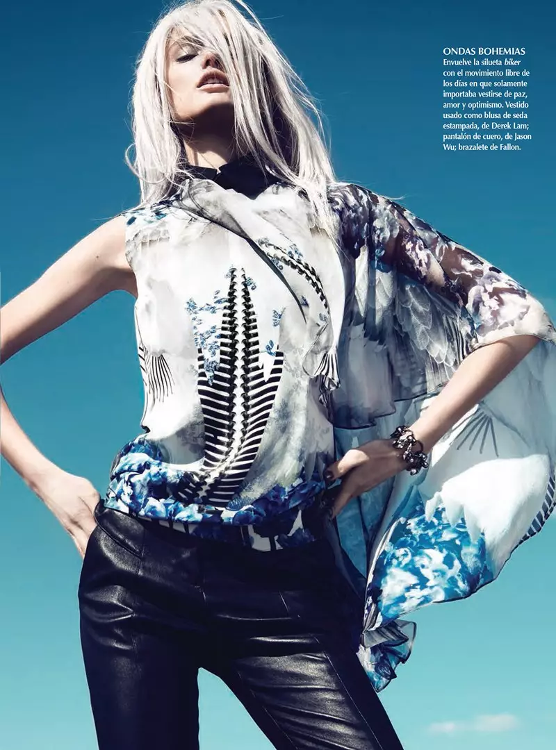 Katie Fogarty draagt eclectische mode voor Kevin Sinclair in Vogue Latin America mei 2013