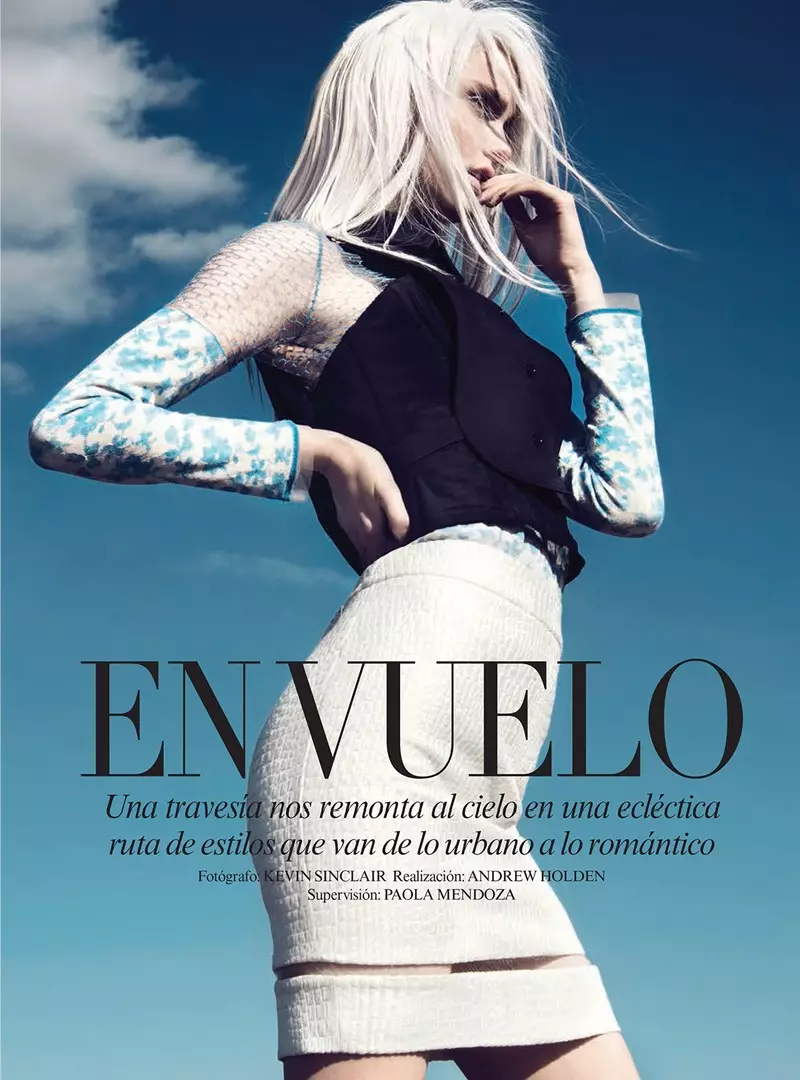 Katie Fogarty bruker eklektisk mote for Kevin Sinclair i Vogue Latin America mai 2013