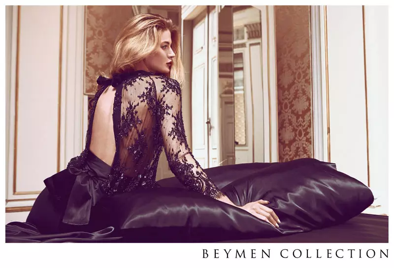 Michelle Buswell bekommt Glamour in den Anzeigen der Beymen Collection Herbst 2013 von Koray Birand