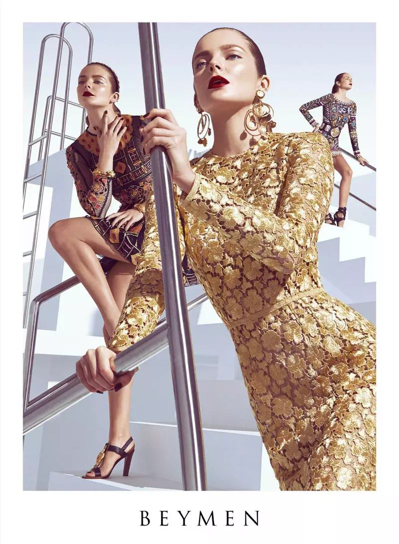 Nakuha ni Eniko Mihalik ang Glam para sa Beymen Spring 2014 Ads ni Koray Birand