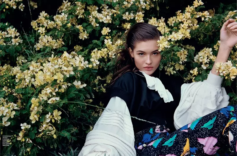 Grace Elizabeth Vogue Rosja 2019 okładka Fashion Editorial