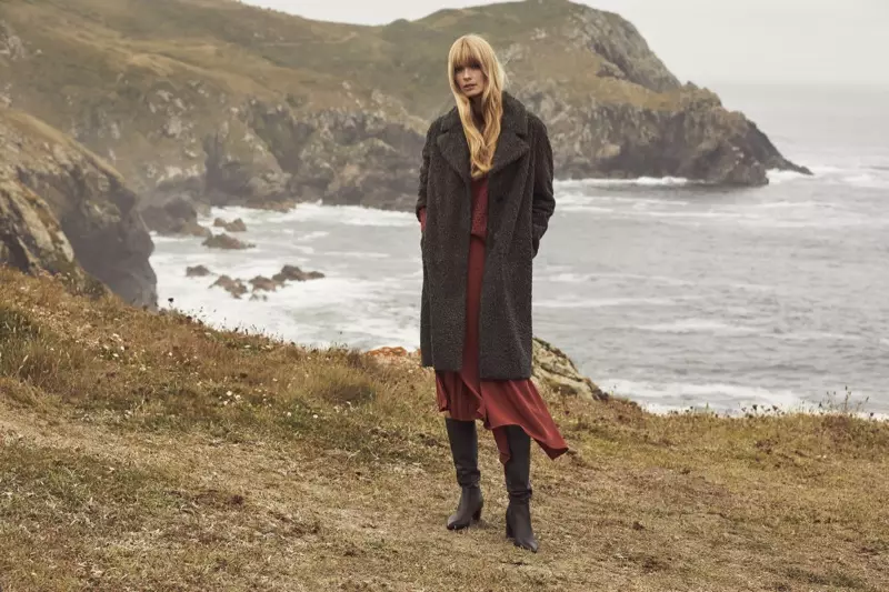 Julia Stegner se superpose à la campagne hiver 2019 de Pedro del Hierro