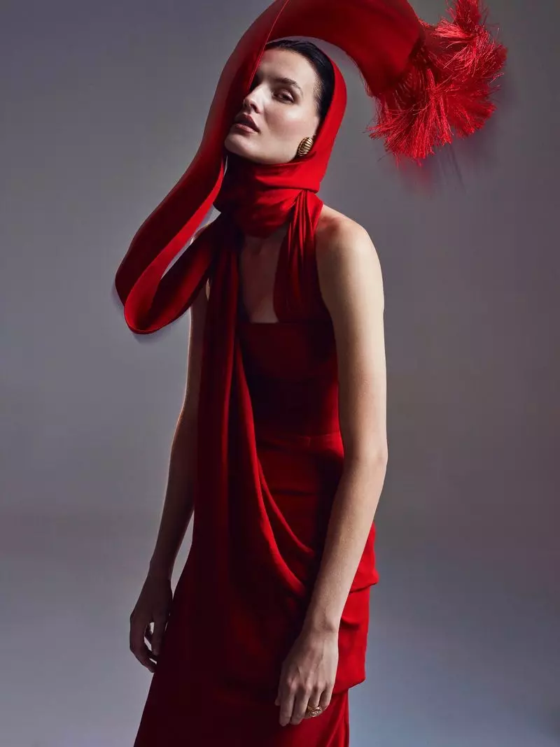 Katlin Aas Models Vibrant Fashion for Vogue Polonye