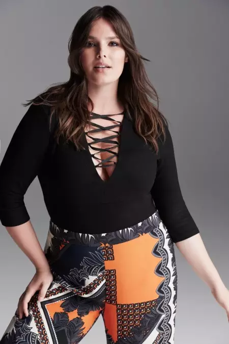 Candice Huffine Models River Island's Curvy Spring Options