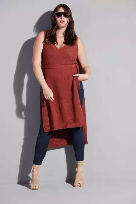 Candice Huffine modeluje možnosti Curvy Spring na River Island