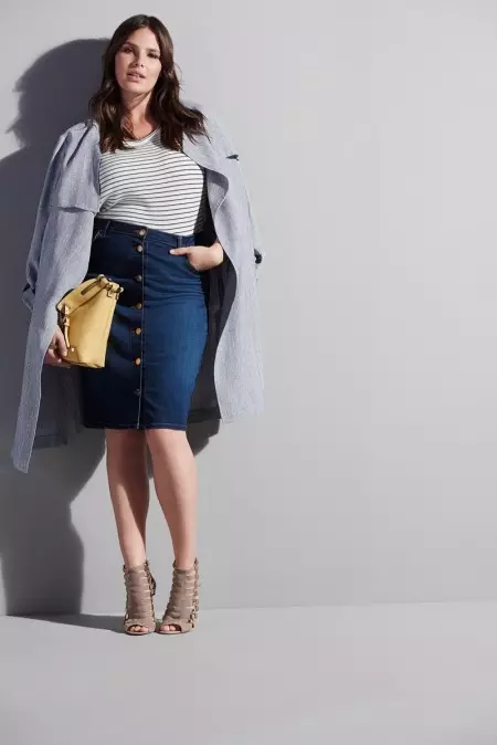 Candice Huffine Models River Island's Curvy Spring Options