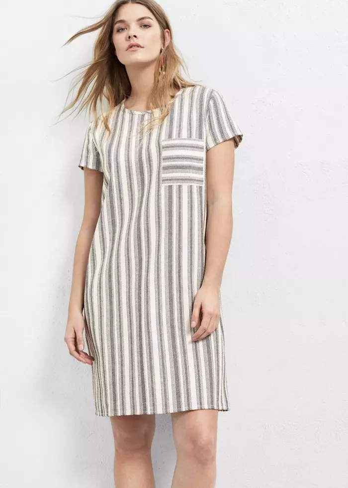 Violeta oleh Mango Striped Cotton Dress