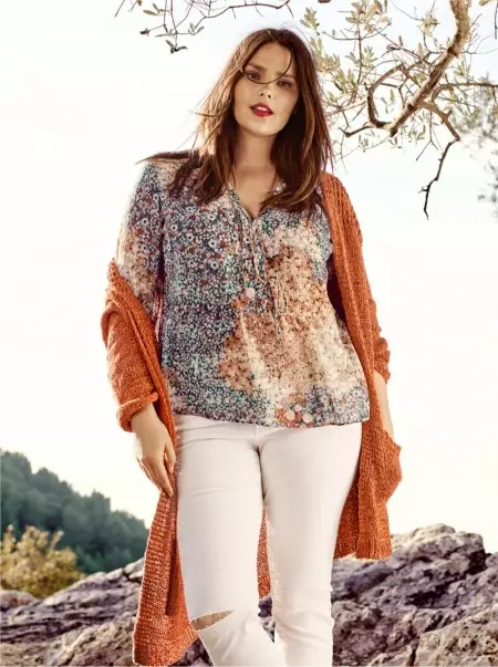 Candice Huffine Models Violeta by Mango's Dreamy Spring Lokhwe