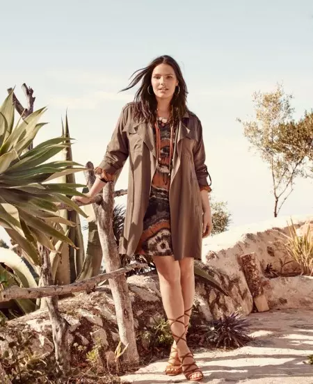 Candice Huffine Models Violeta by Mango's Dreamy Spring Dresses