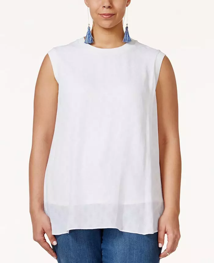 RACHEL Rachel Roy Plus Ukuran Petra Sleeveless Top