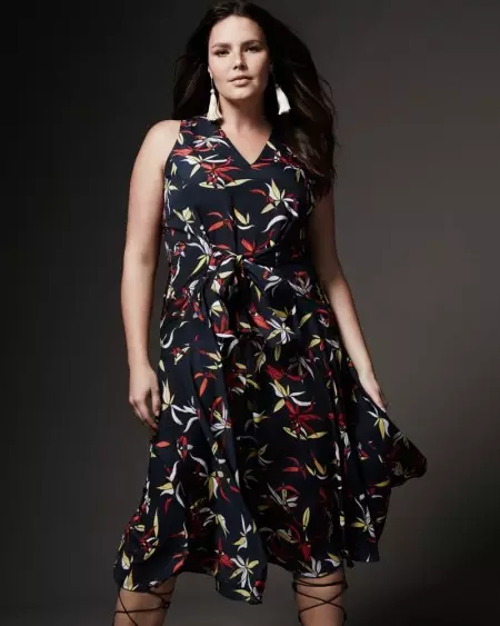 Candice Huffine è alla guida della campagna Curvy primavera 2016 di Rachel Roy