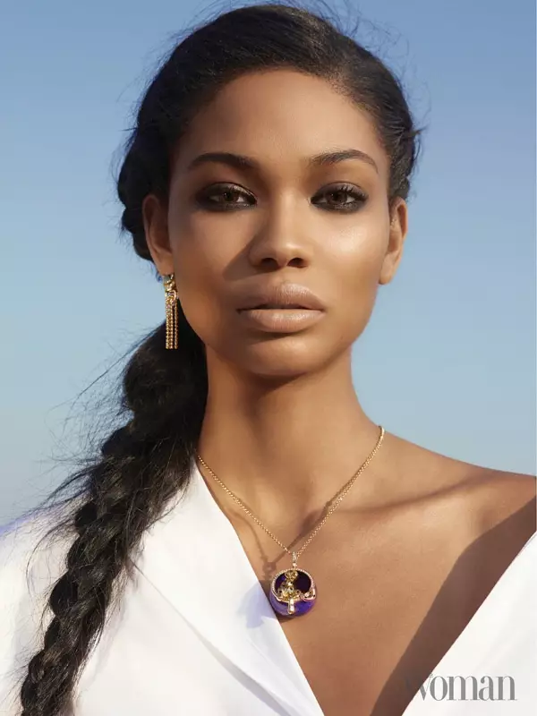 Chanel Iman fær nærmynd sína og klæðist fiskhalafléttu