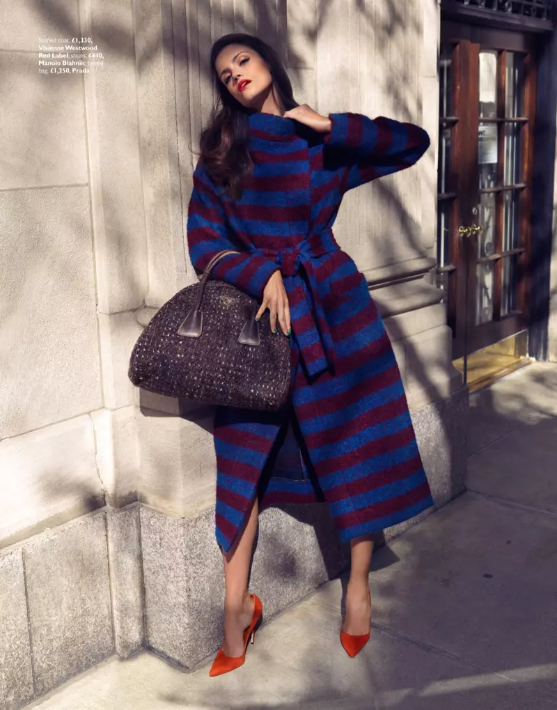 Sofia Resing Models Bright Fall Looks para Grazia UK de Asa Tallgard