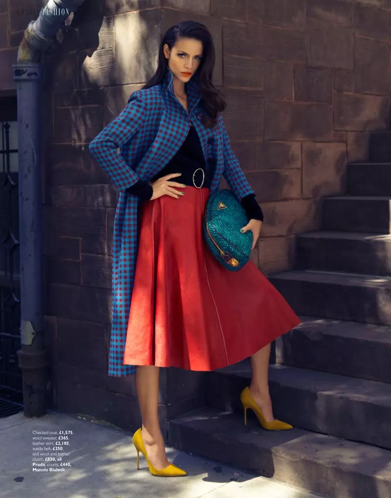 Sofia Resing Models Bright Fall Looks for Grazia UK par Asa Tallgard