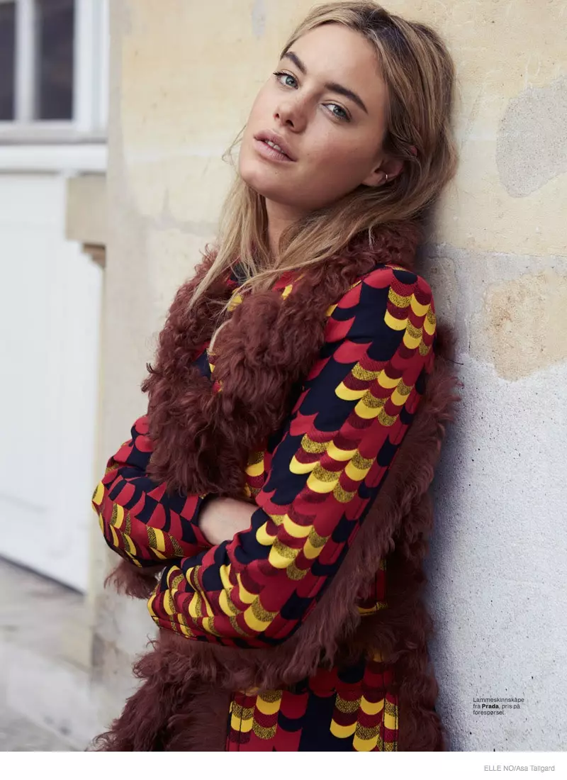 Camille Rowe + Florence Kosky Star în Elle Norway de Asa Tallgard