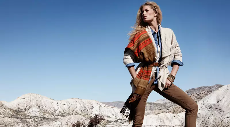 Doutzen Kroes modèle les tendances hivernales pour H&M