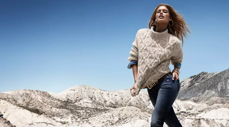 Doutzen Kroes modèle les tendances hivernales pour H&M