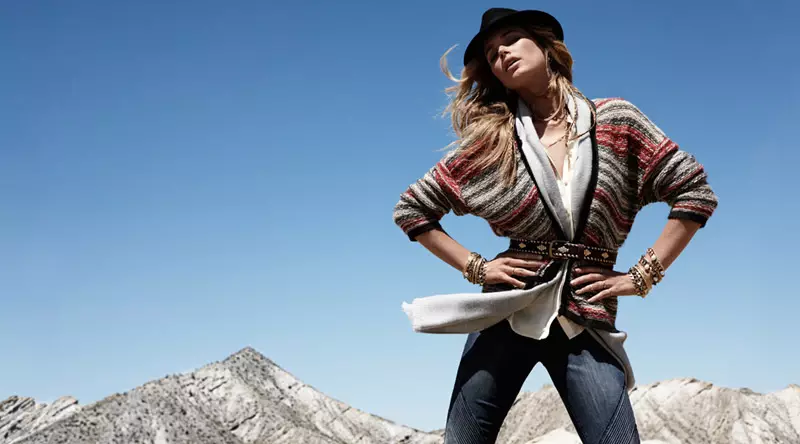 Doutzen Kroes modèle les tendances hivernales pour H&M