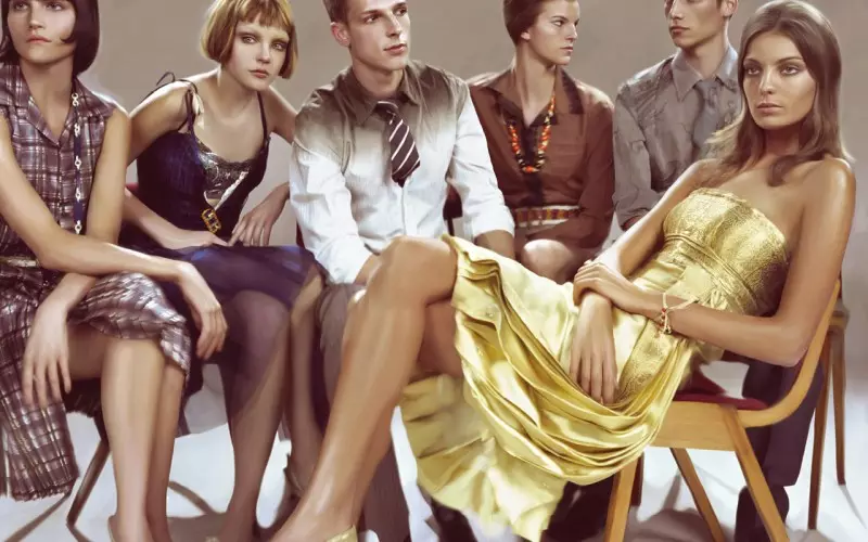 Prada Spring/Summer 2004 Campaign kasama sina Frankie Rayder, Jessica Stam, Daria Werbowy