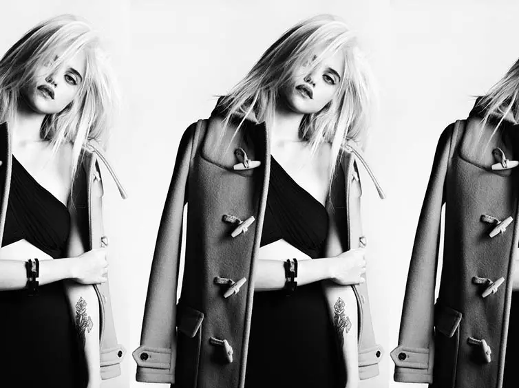 A Sky Ferreira modellek Saint Laurent 2013-as ősz előtti kollekciójával, Hedi Slimane