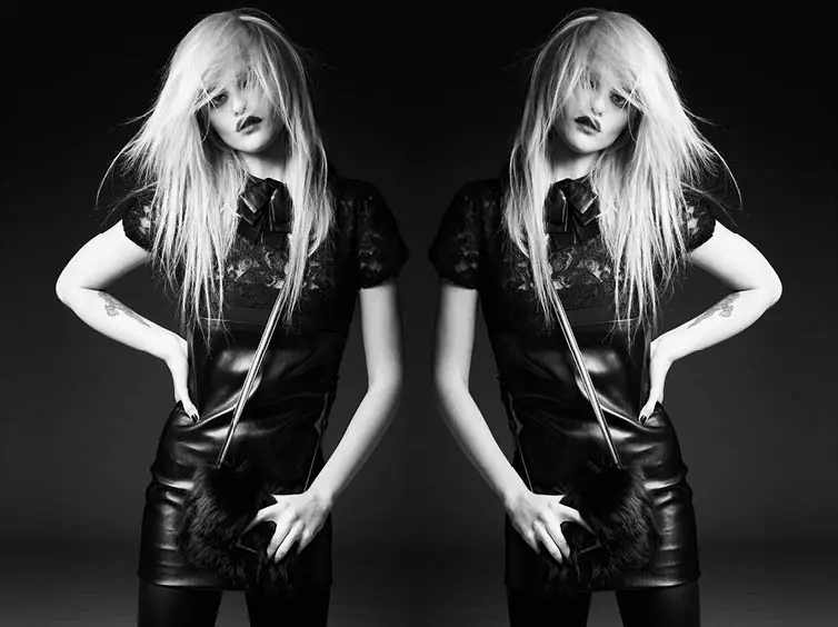 Sky Ferreira Modelleri Saint Laurent'in Hedi Slimane'den Sonbahar Öncesi 2013 Koleksiyonu