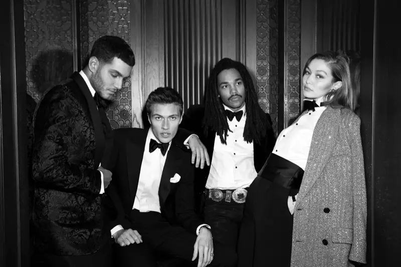 Fai Khadra, Lucky Blue Smith, Luka Sabbat ja Gigi Hadi poseerivad Ralph Lauren Ralphi klubi parfüümiveekampaanias.