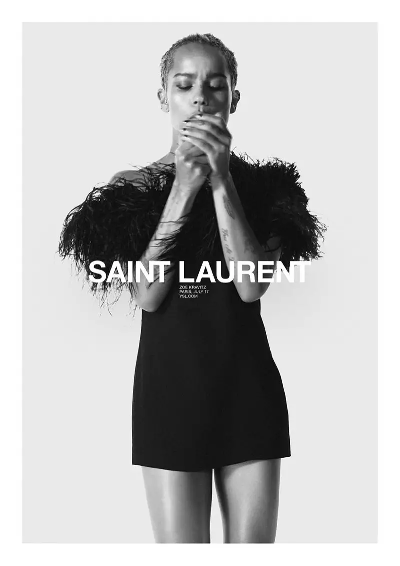 來自 Saint Laurent 2018 年春季廣告活動的圖片