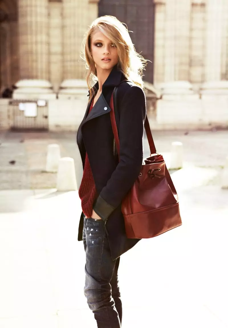 Anna Selezneva para Mango Otoño 2012 Catálogo