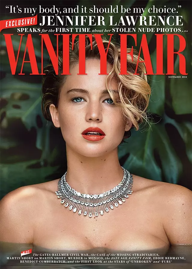 Jennifer Lawrence auf dem Cover der Vanity Fair im November 2014