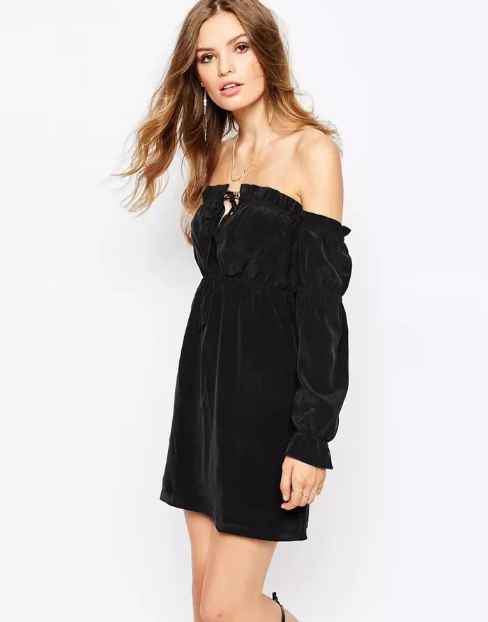 Stone-Cold-Fox-River-Silk-Dress-Black