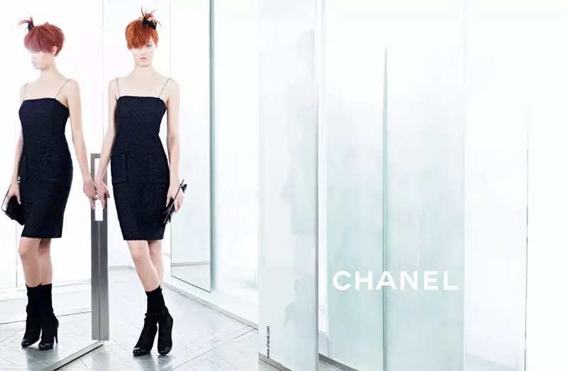 Lindsey Wixson + Sasha Luss សម្រាប់យុទ្ធនាការ Chanel Spring/Summer 2014