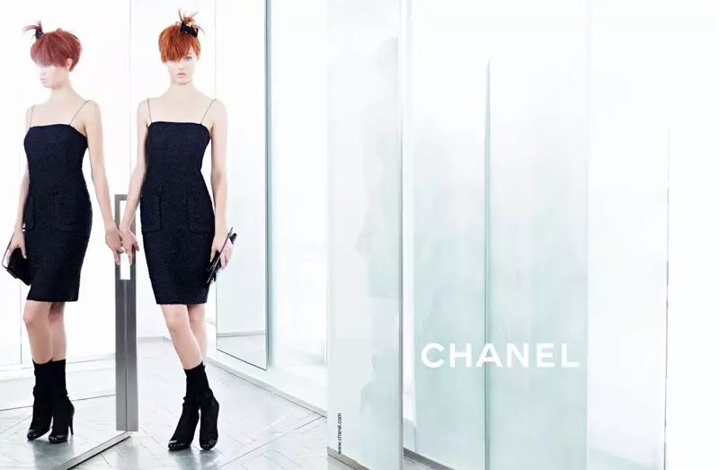 “Chanel Bahar / Tomus 2014” kampaniýasy üçin Lindsi Wikson + Saşa Luss