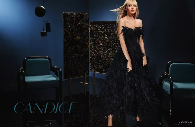 Candice Swanepoel waxay u taagan tahay Qaababka quruxda badan ee Holt Renfrew Magazine