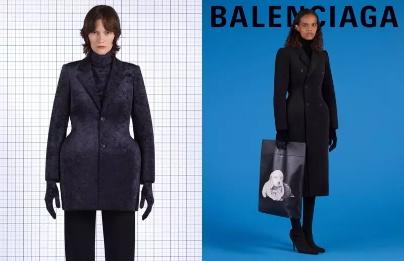 Balenciaga இலையுதிர்-குளிர்கால 2018 பிரச்சாரத்தில் Martina Almquist மற்றும் Natalia Montero நடிக்கின்றனர்