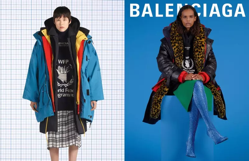 Kennah Lau en Natalia Montero ferskine yn Balenciaga hjerst-winter 2018 kampanje