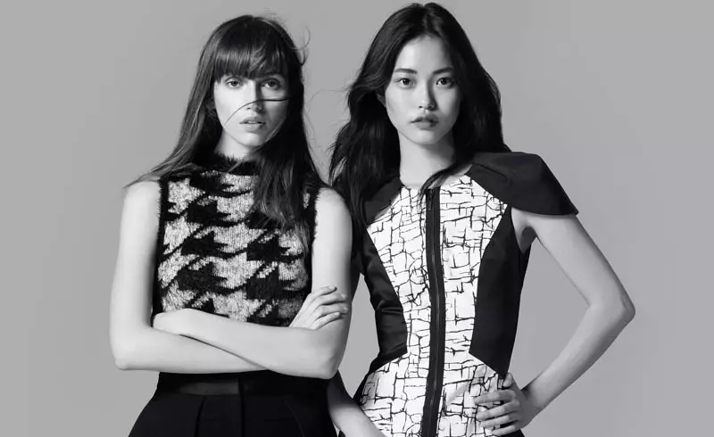 Gabby Dover, Seon Hwang + Maddison Brown Front Cue Winter 2014 Campagne