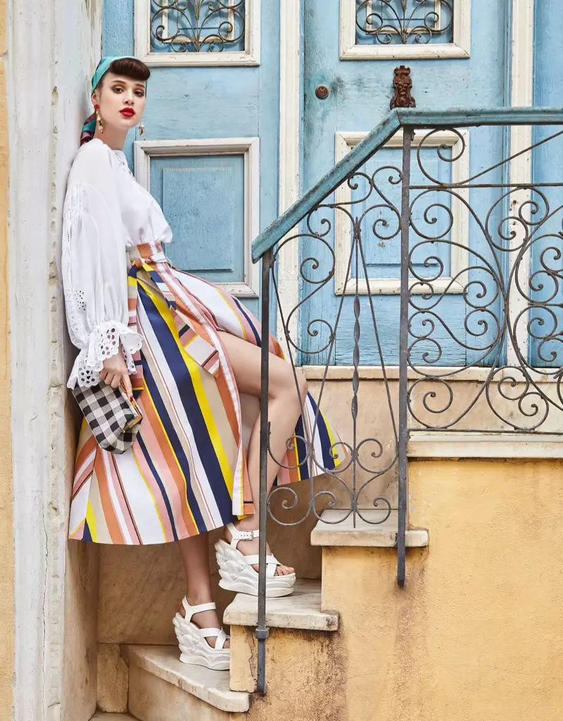 Anais Pouliot Vogue Taiwan үчүн Кубада түстүү стилдерди моделдеди