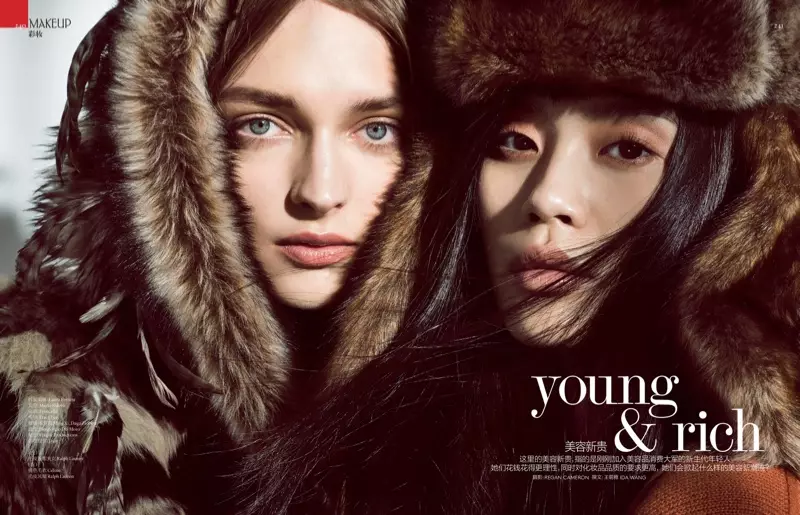 Daga Ziober en Ming Xi speel in Vogue China se Oktober-uitgawe