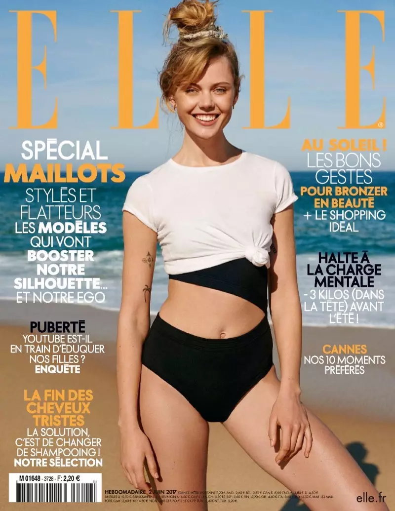 Frida Gustavsson on ELLE France 2017 年 6 月 2 日封面